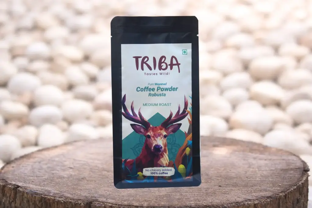 Triba Wayanad Robusta Coffee Powder - Medium Roast (95 gm)